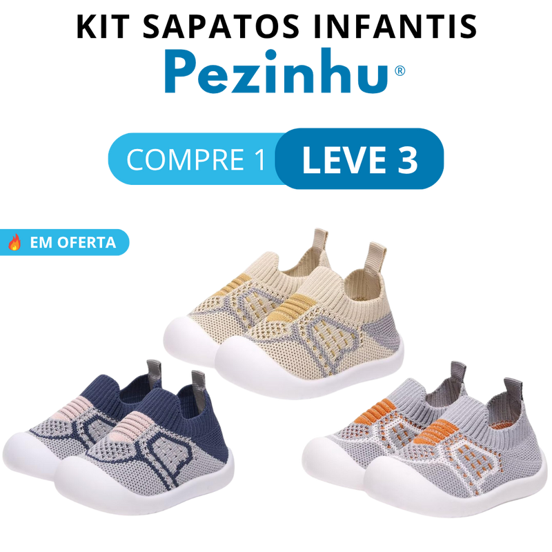 [COMPRE 1 LEVE 3] Sapatos Infantis Confortáveis e Antiderrapantes