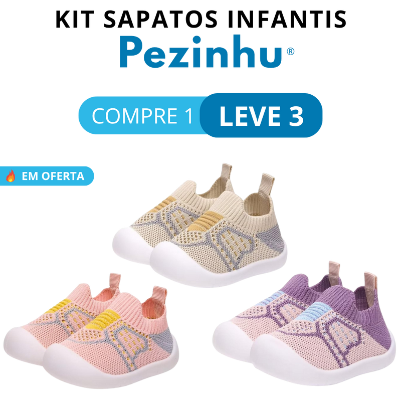 [COMPRE 1 LEVE 3] Sapatos Infantis Confortáveis e Antiderrapantes